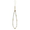 Guess zawieszka GUSTPEARW Phone Strapbiały/white Heishi Beads
